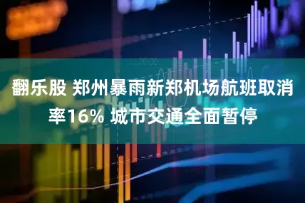 翻乐股 郑州暴雨新郑机场航班取消率16% 城市交通全面暂停