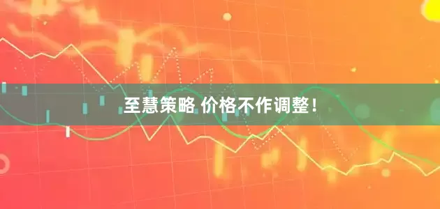 至慧策略 价格不作调整！