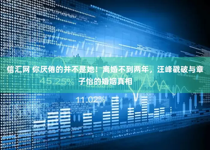 信汇网 你厌倦的并不是她！离婚不到两年，汪峰戳破与章子怡的婚姻真相
